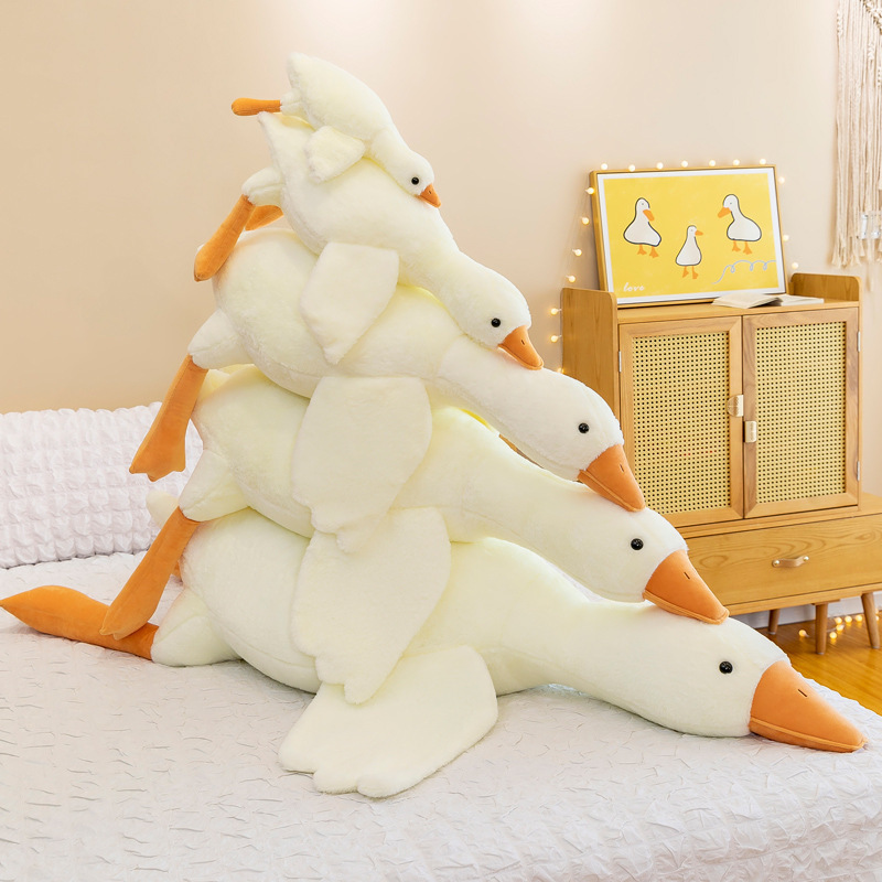 50/130CM Hot Goose Plush Stuffed Soft Duck Sleeping Pillow Sofa Cushion Kids Girlfriend Birthday Gift