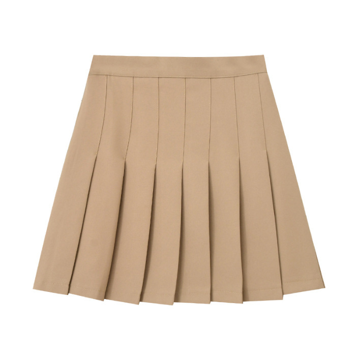 ZOKI White Women Pleated Skirts Summer High Waist Zipper Girls Dancing JK Mini Skirts Black Fashion Student A Line Faldas 2023