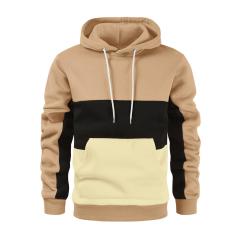 2023 Fashion Autumn Hoodies Men Sweatshirt Male Stitching Hooded Hip Hop Long Sleeve Sweatshirt Men Silm Hoodies Outwear