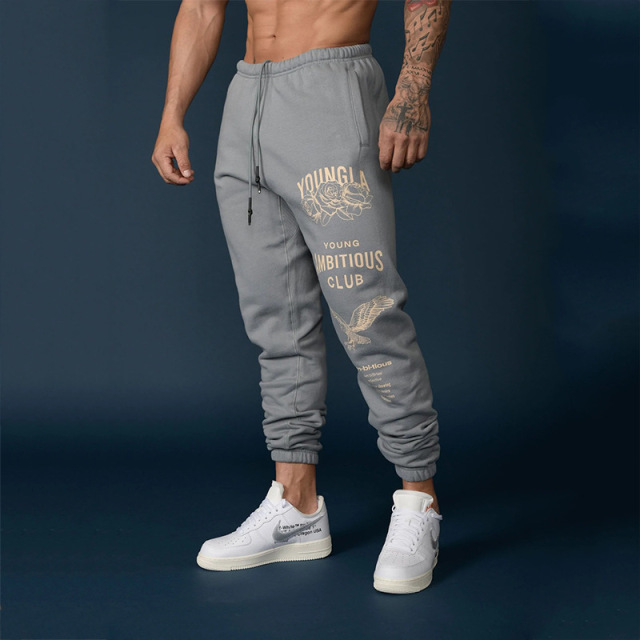 Autumn Jogger Pants Men Running Sweatpants Gym Fitness Training Trousers Male Casual Fashion Print Sportswear Bottoms Trackpants