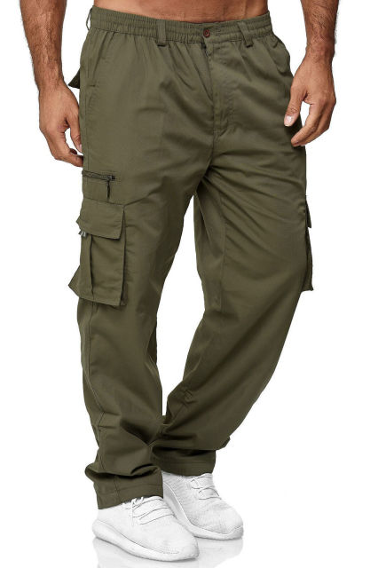 Men's Cargo Pants Mens Casual Multi Pockets Military Large Size Tactical Pants Men Outwear Army Straight Winter Pants Trousers