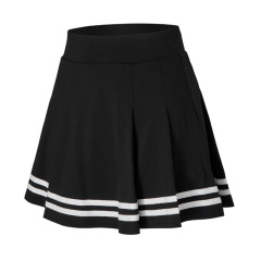 Summer 2024 Women Skirt Elastic Faldas Ladies Midi Skirts Pleated Black Sexy Stripe Girl Mini Short School Skirts saia feminina