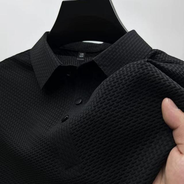 High Quality Summer New Men's Short Sleeve T-shirt Cool and Breathable POLO Shirt Business Casual Sweat-absorbing Top M-4XL