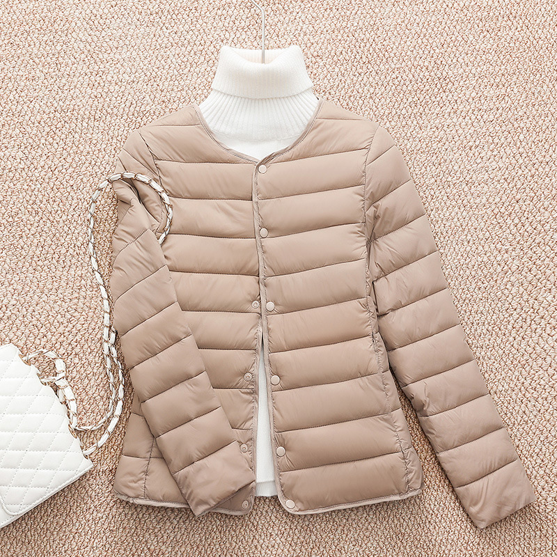 2023 New Autumn Winter Women Short Down Cotton Jacket Women Parkas Thin light Liner Warm Coat Female Casual Outwear Lady Tops
