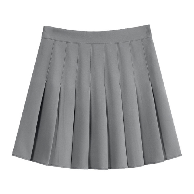 ZOKI White Women Pleated Skirts Summer High Waist Zipper Girls Dancing JK Mini Skirts Black Fashion Student A Line Faldas 2023