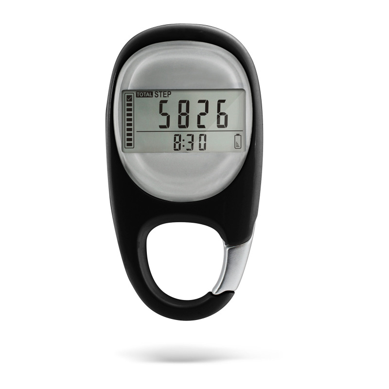 FITCENT Mini Digital Pedometer 3D Sensor Step Counter With Lanyard For Outdoor Sports Running Kids Men Women Walking Tracker