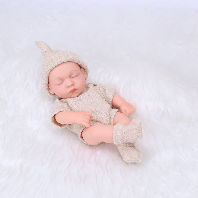 New Silicone Reborn Dolls 20cm Baby Reborn Toys Waterproof Vinyl Bebe Doll Cute Mini Reborn Baby Doll For Girls Birthday Gift