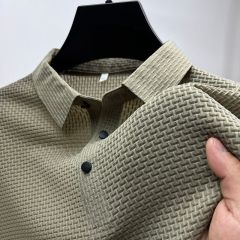 High Quality Summer New Men's Short Sleeve T-shirt Cool and Breathable POLO Shirt Business Casual Sweat-absorbing Top M-4XL