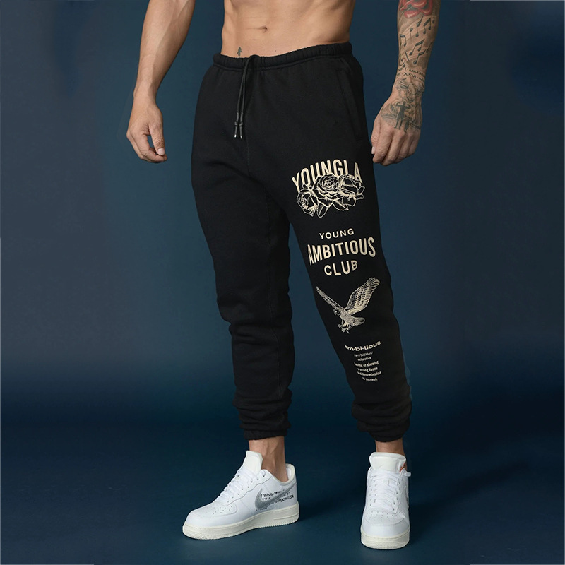 Autumn Jogger Pants Men Running Sweatpants Gym Fitness Training Trousers Male Casual Fashion Print Sportswear Bottoms Trackpants