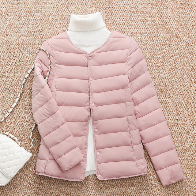 2023 New Autumn Winter Women Short Down Cotton Jacket Women Parkas Thin light Liner Warm Coat Female Casual Outwear Lady Tops