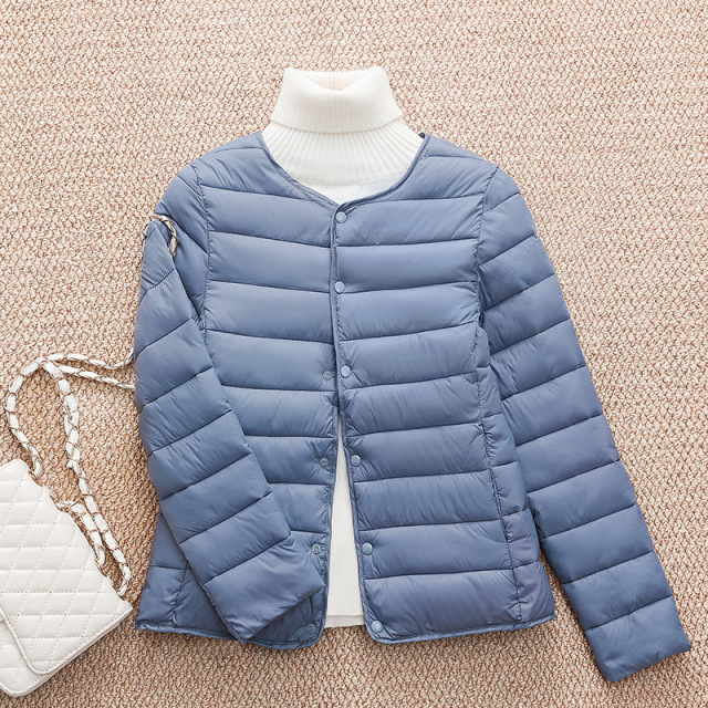 2023 New Autumn Winter Women Short Down Cotton Jacket Women Parkas Thin light Liner Warm Coat Female Casual Outwear Lady Tops