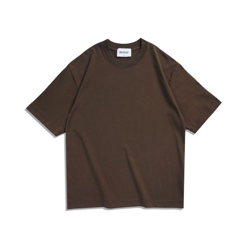 WAVLATII Oversized Summer T shirts for Women Men Brown Casual Female Korean Streetwear Tees Unisex Basic Solid Young Cool Tops
