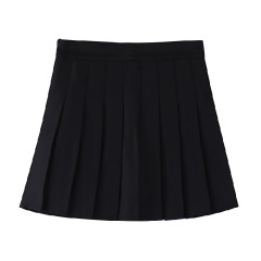 ZOKI White Women Pleated Skirts Summer High Waist Zipper Girls Dancing JK Mini Skirts Black Fashion Student A Line Faldas 2023