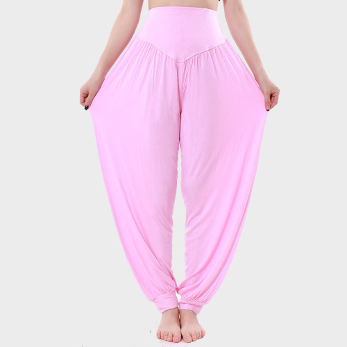 Women Yoga Pants Women Plus Size Sports Pants Yoga Leggings Colorful Bloomers Dance Yoga TaiChi Pants Modal WomenTrousers