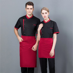 Long-sleeved Hotel Canteen Kitchen Work Uniform Cake Pastry Baker Kitchen Work Chef Uniform Quality Men Chef Coat Women