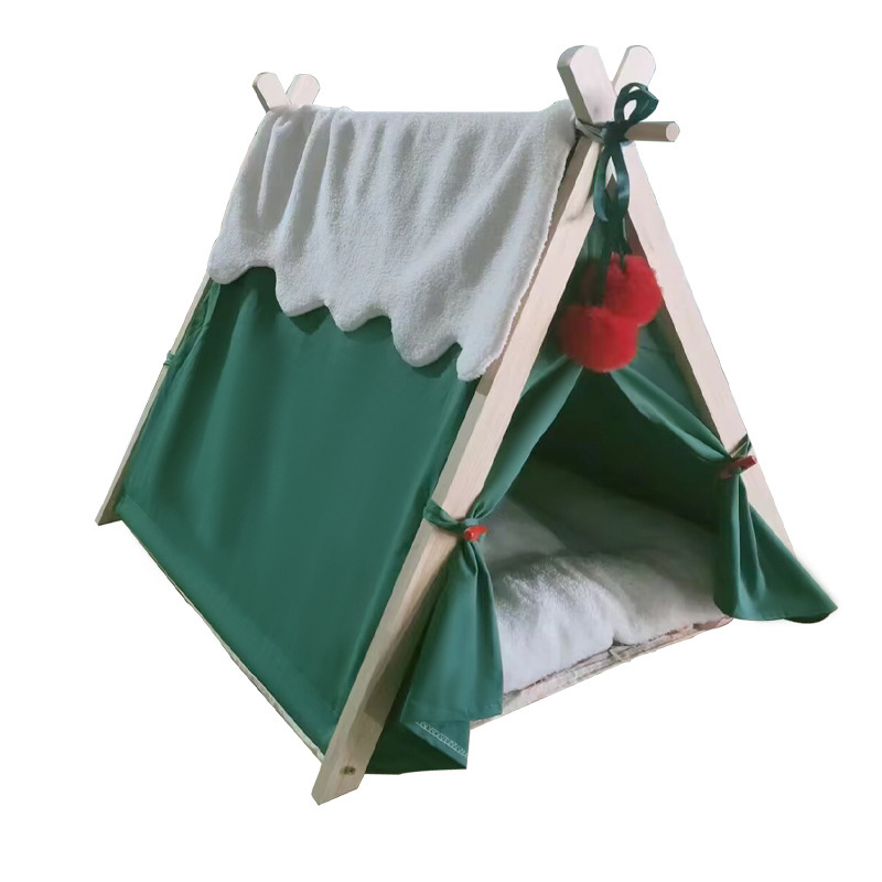 Pet Tent Bed Cats House Supplies Products Accessories Warm Cushions Furniture Sofa Basket Beds Winter Clamshell Kitten Tents Cat