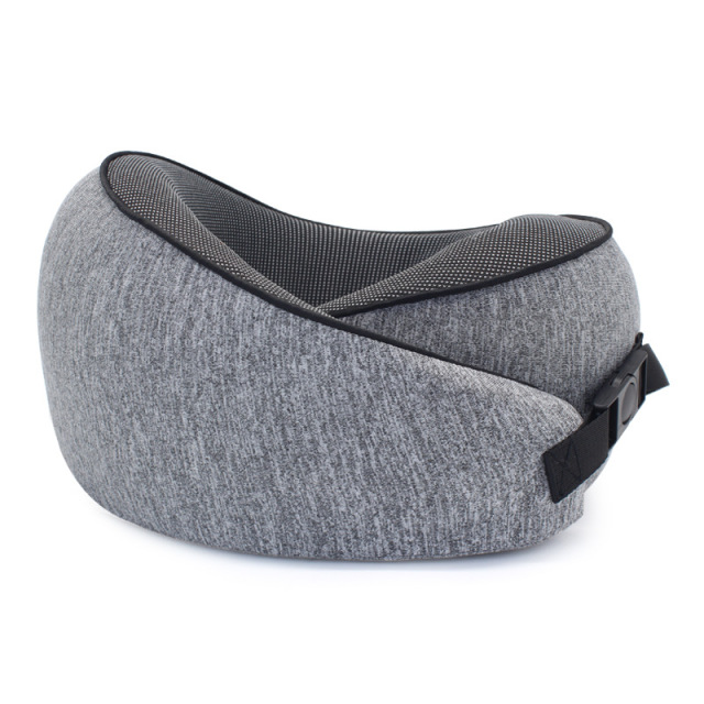 Neck Pillow for Travel Memory Foam with Buckle Waterproof Storage Bag