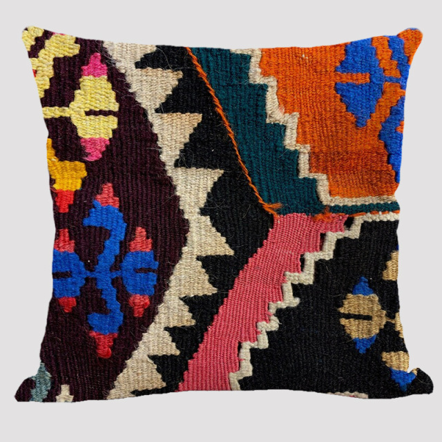 Bohemian Pattern Cushion Pillow Covers Square Decorative Cushion Case