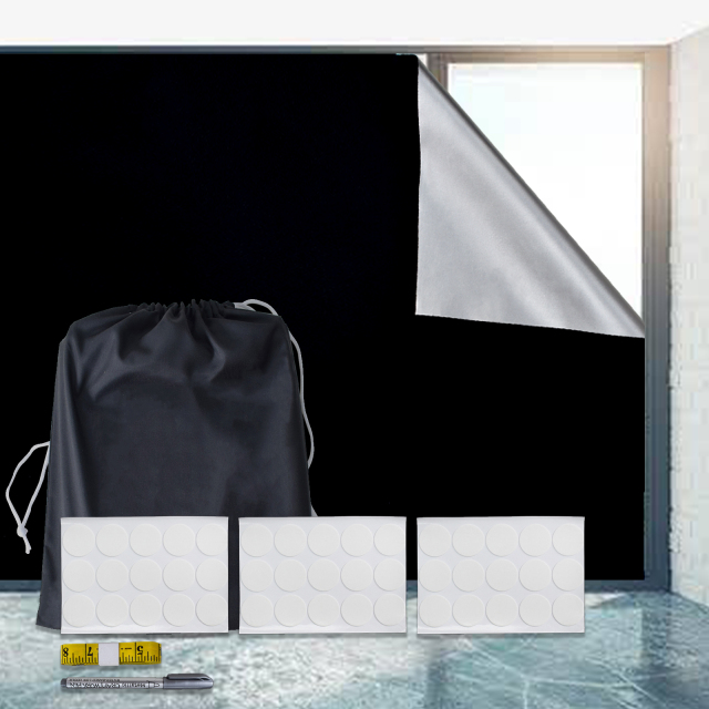 No Drill Portable Blackout Shades Film for Travel Cut to Any Size