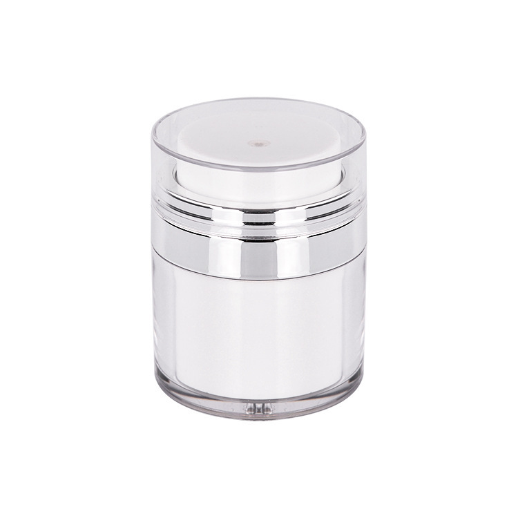 Refillable Airless Pump Jars Travel Lotion With Lid for Thick Moisturizer Cream