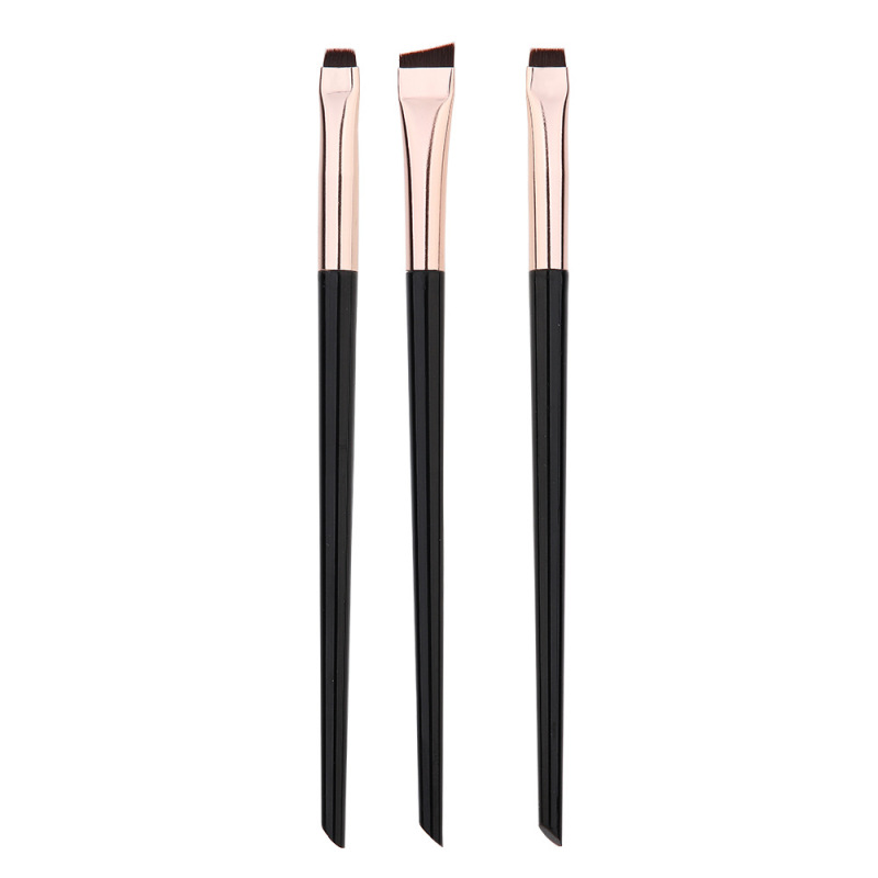 Fine Angled Eyeliner Brush 3pcs Ultra thin Precision Makeup Brushes Set