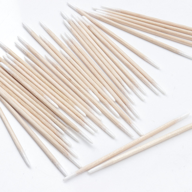 Pointed Cotton Swabs Precision Tip Cotton Swabs with Wooden Sticks