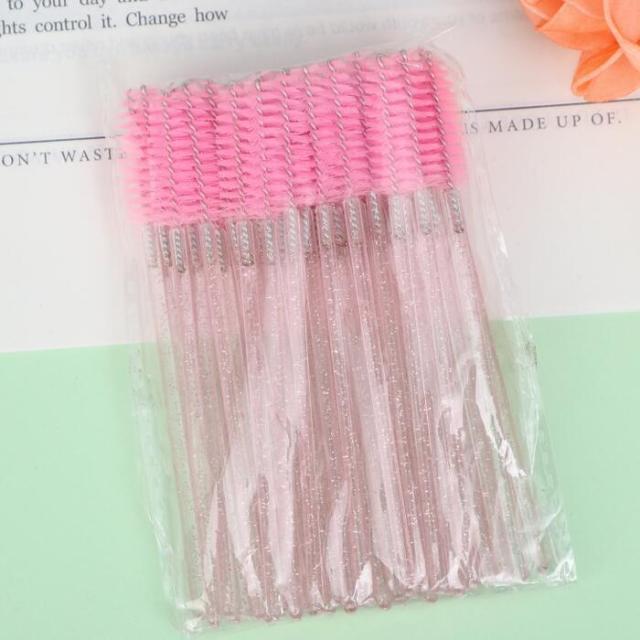 50pcs Disposable Mascara Brushes for Eyelash Extensions and Eyebrow Brush