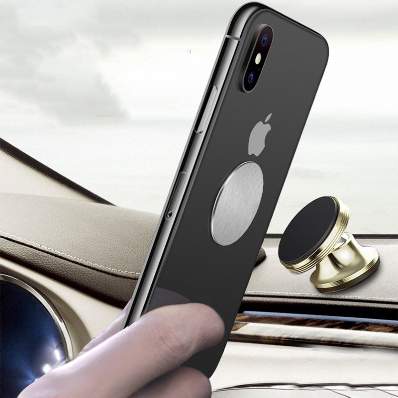 Round Metal Plate with Adhesive for Magnetic Cradle-Less Mount