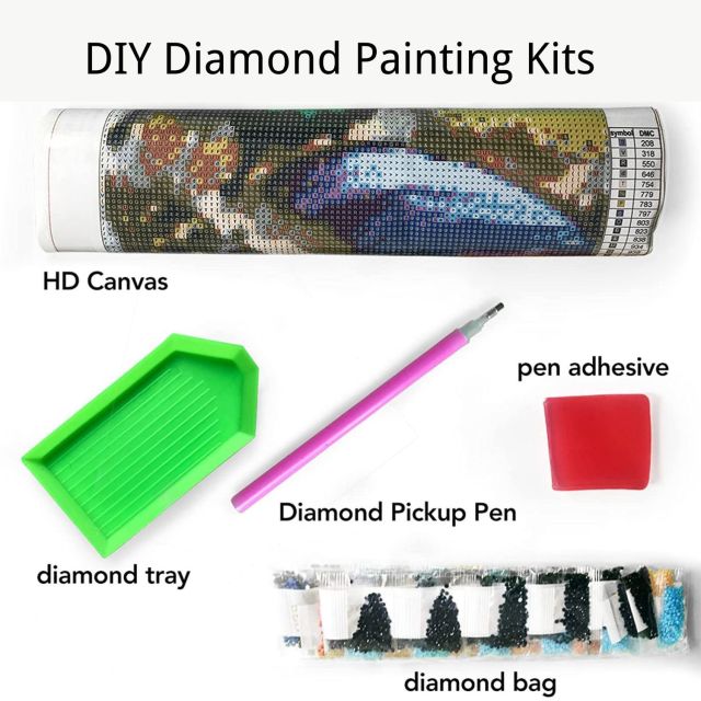 Diamond Painting Kits 5D DIY Full Drill Crystal Gem Art for Home Wall Decor