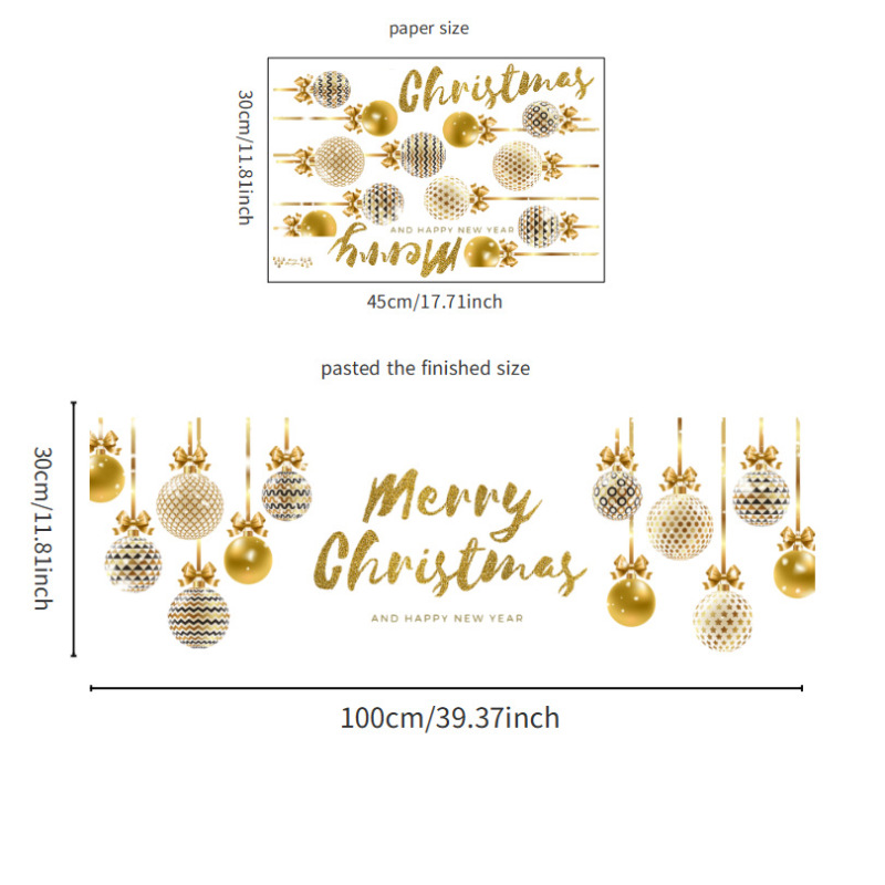 Christmas Window Clings Glass Window Decals Stickers Decoration
