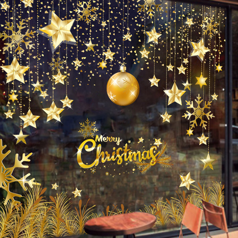 Christmas Window Clings Glass Window Decals Stickers Decoration