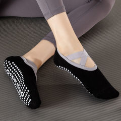 Women Yoga Socks Non-Slip Grips & Straps for Pilates Barefoot Workout