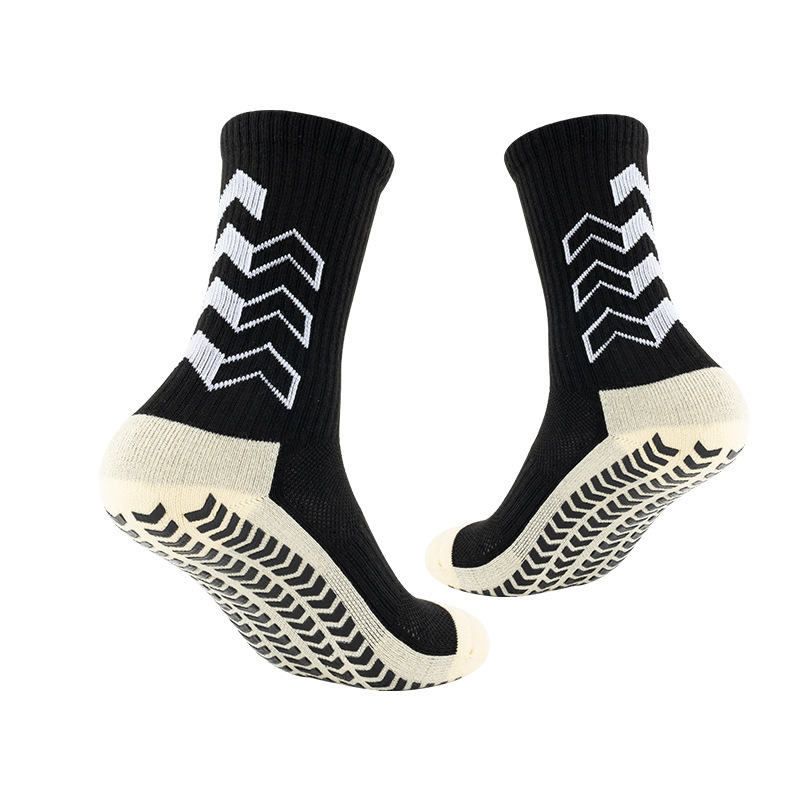 Men's Soccer Socks Anti Slip Grip Pads for Football Basketball Sports
