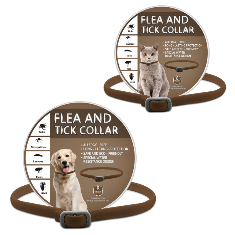 Flea & Tick Treatment & Prevention Collar for Dogs Cats