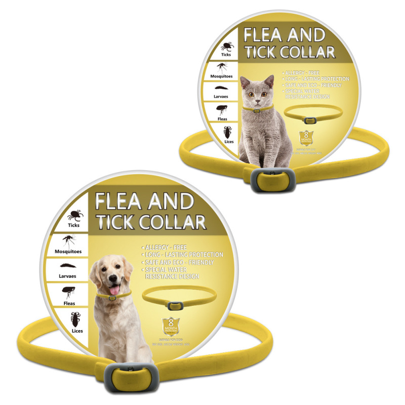 Flea & Tick Treatment & Prevention Collar for Dogs Cats