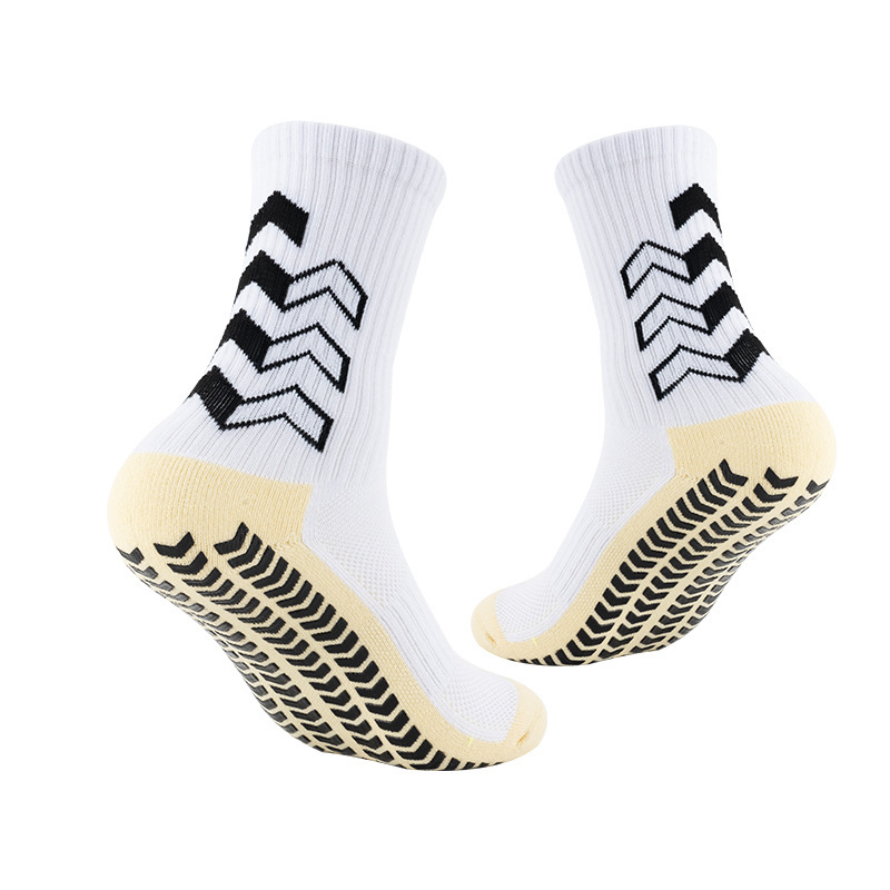 Men's Soccer Socks Anti Slip Grip Pads for Football Basketball Sports