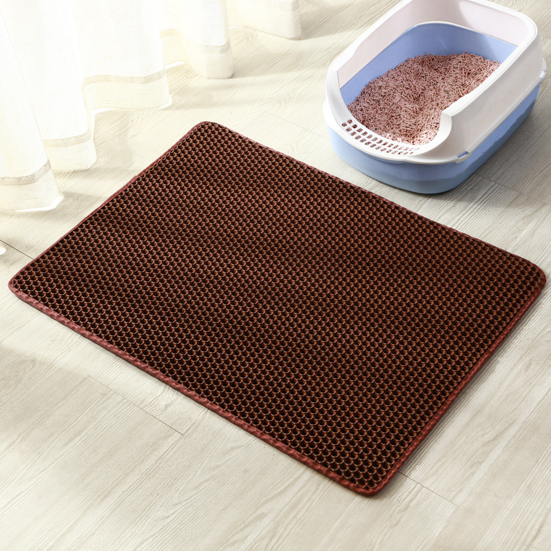 Cat Litter Mat Honeycomb Double Layer Design Urine and Water Proof