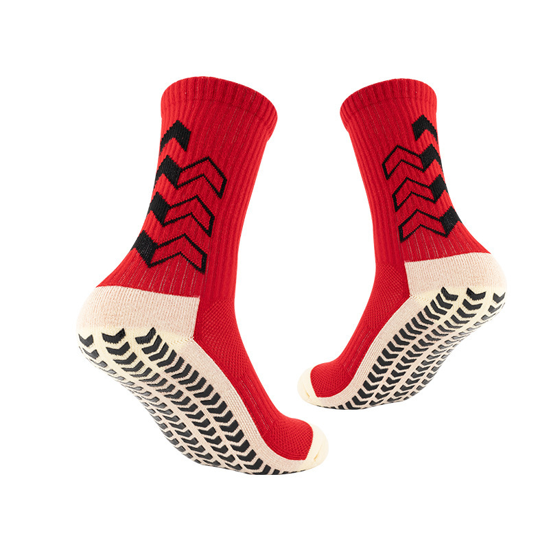 Men's Soccer Socks Anti Slip Grip Pads for Football Basketball Sports