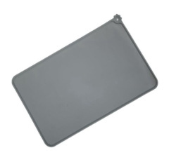 Silicone Pet Feeding Mat Waterproof Dog Cat Food Mat with Raised Edges