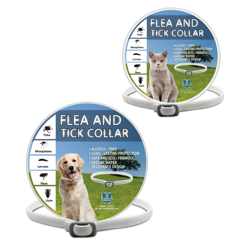 Flea & Tick Treatment & Prevention Collar for Dogs Cats
