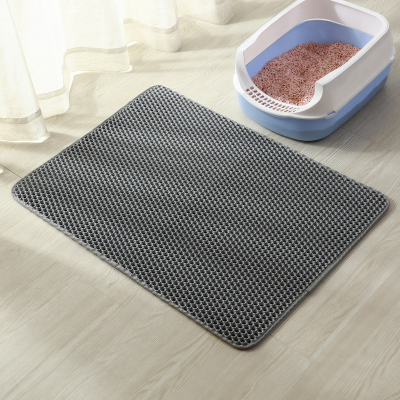 Cat Litter Mat Honeycomb Double Layer Design Urine and Water Proof