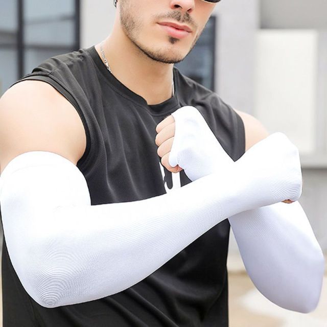 Compression Arm Sleeve Breathable and Lightweight Pair of Sleeves for Training
