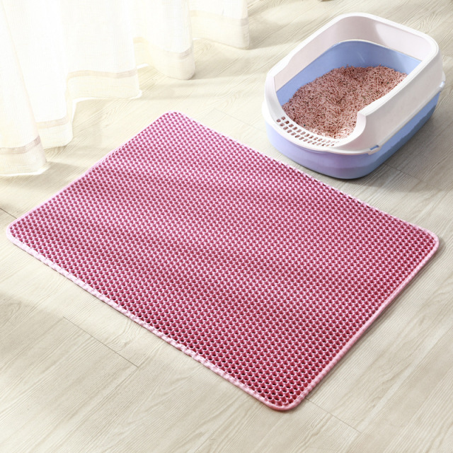 Cat Litter Mat Honeycomb Double Layer Design Urine and Water Proof