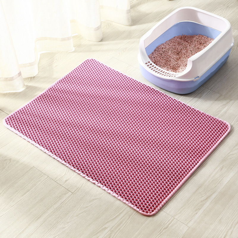 Cat Litter Mat Honeycomb Double Layer Design Urine and Water Proof