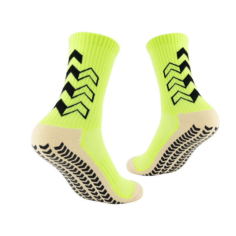 Men's Soccer Socks Anti Slip Grip Pads for Football Basketball Sports