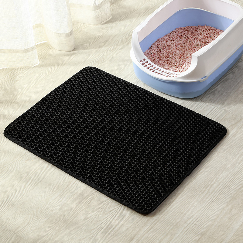 Cat Litter Mat Honeycomb Double Layer Design Urine and Water Proof