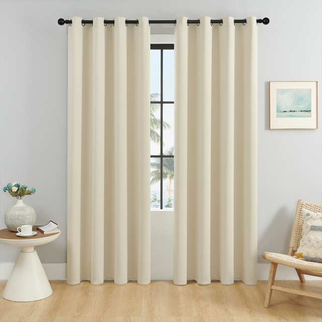 YanYangTian Blackout Curtain Home Decor Window Living room Shading Curtains for bedroom Simple Solid Thicker Dark Curtains