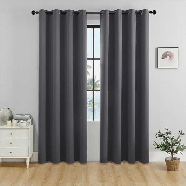 YanYangTian Blackout Curtain Home Decor Window Living room Shading Curtains for bedroom Simple Solid Thicker Dark Curtains