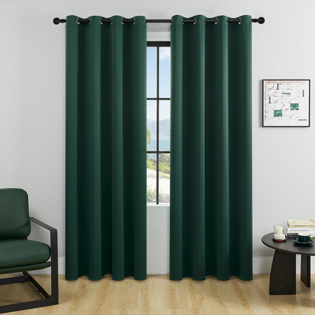 YanYangTian Blackout Curtain Home Decor Window Living room Shading Curtains for bedroom Simple Solid Thicker Dark Curtains