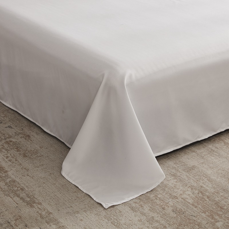 Satin Single Flat Sheet Luxury Ultra Soft Silky Bedding Top